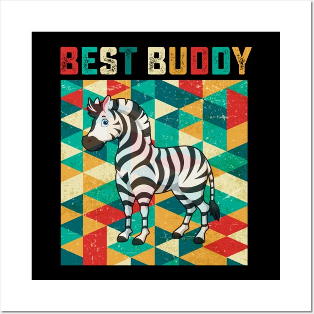 Best Buddy Zebra Wall Art by danieldamssm